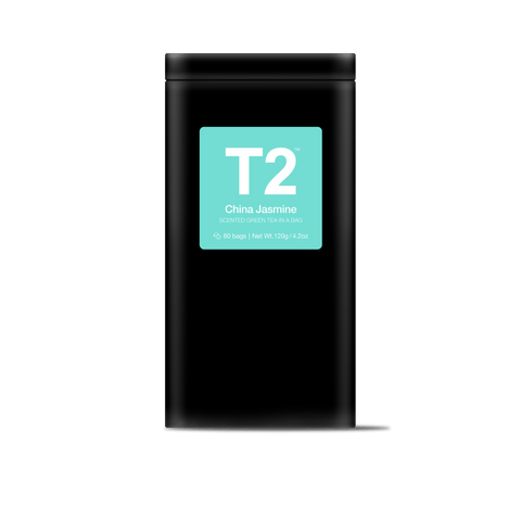 T2 China Jasmine Tea Bag Tin 60 Pack | 120g - iPantry UAE
