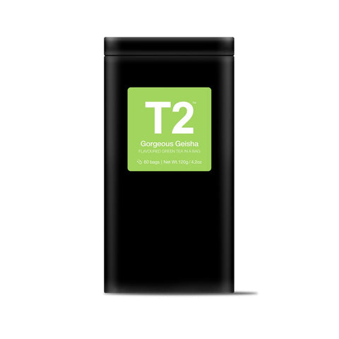 T2 Gorgeous Geisha Tea Bag Tin 60 Pack | 120g - iPantry UAE