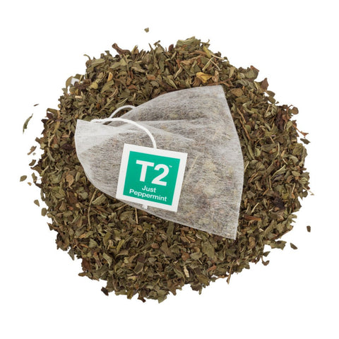 T2 Just Peppermint Tea Bag Tin 60 Pack | 120g - iPantry UAE