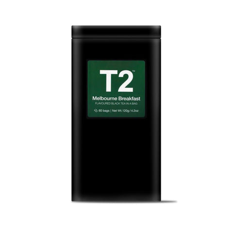 T2 Melbourne Breakfast Tea Bag Tin 60 Pack | 120g - iPantry UAE