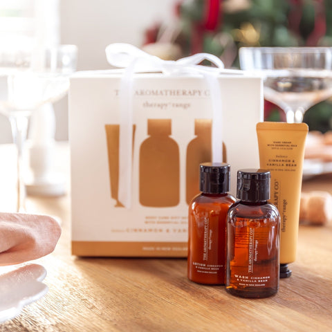 Therapy Mini Bodycare Trio Set Cinnamon & Vanilla Bean - iPantry UAE