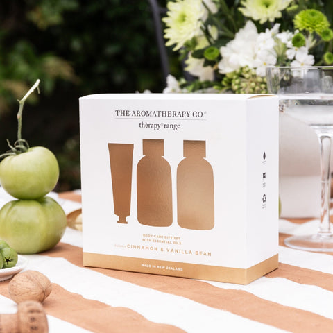 Therapy Mini Bodycare Trio Set Cinnamon & Vanilla Bean - iPantry UAE