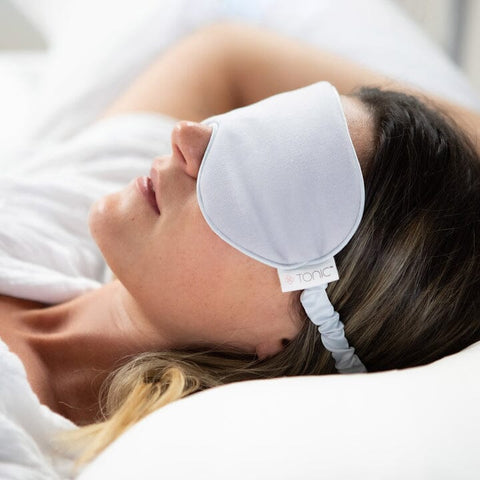 Tonic Luxe Linen Eye Mask Dove - iPantry UAE