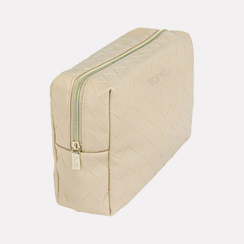 Tonic Woven Beauty Bag Large Sand - iPantry UAE