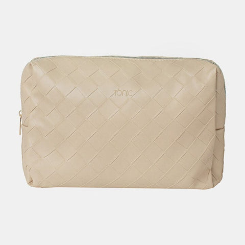 Tonic Woven Beauty Bag Large Sand - iPantry UAE