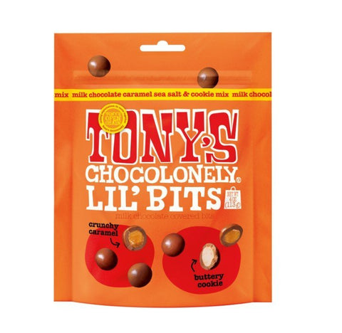 Tony's Chocolonely Lil' Bits Milk Caramel Sea Salt & Cookie Mix | 113g - iPantry