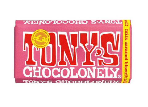 Tony's Chocolonely Milk Caramel Biscuit 180g - Tony's Chocolonely