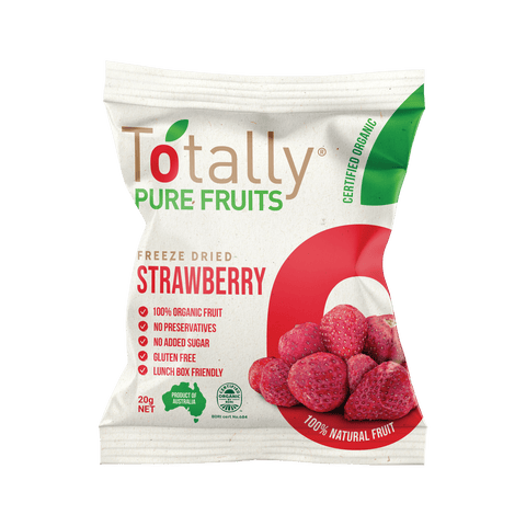 Totally Pure Fruits Freeze Dried Organic Strawberry | 20g - iPantry