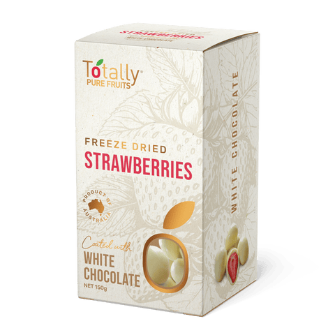 Totally Pure Fruits White Chocolate Strawberries | 150g - iPantry