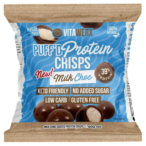 Vita Werx Protein Puff Crisp Milk Choc | 60g - iPantry UAE