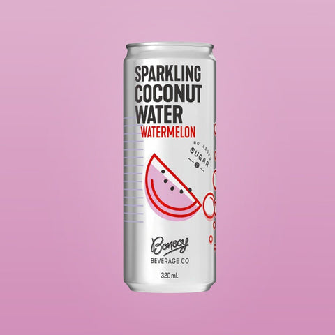 Watermelon Sparkling Coconut Water - Bonsoy