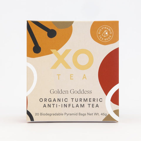 XO Tea Golden Goddess Turmeric Anti - inflam Tea Bag 25 Pack - iPantry